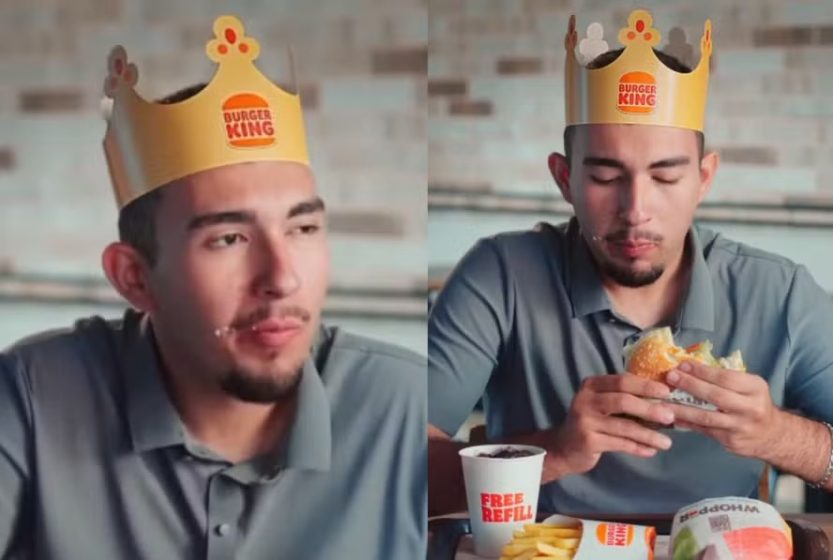 Jovem abandonado em trilha por amiga estrela campanha de gigante do Fast food