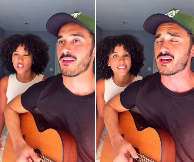 Novo casal, protagonista e atriz de ‘Coração Acelerado’ postam vídeo cantando juntos