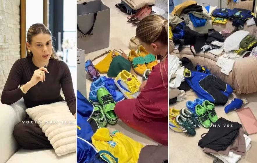 Mulher de Marquinhos é criticada por expor dificuldade de organizar looks para Copa